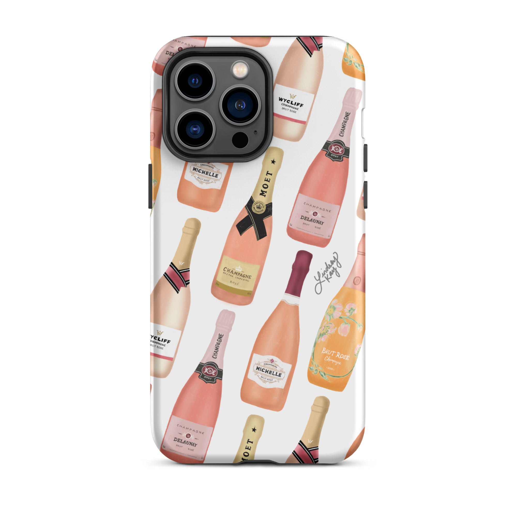 Bouteilles de Champagne Rose - Coque rigide pour iPhone®
